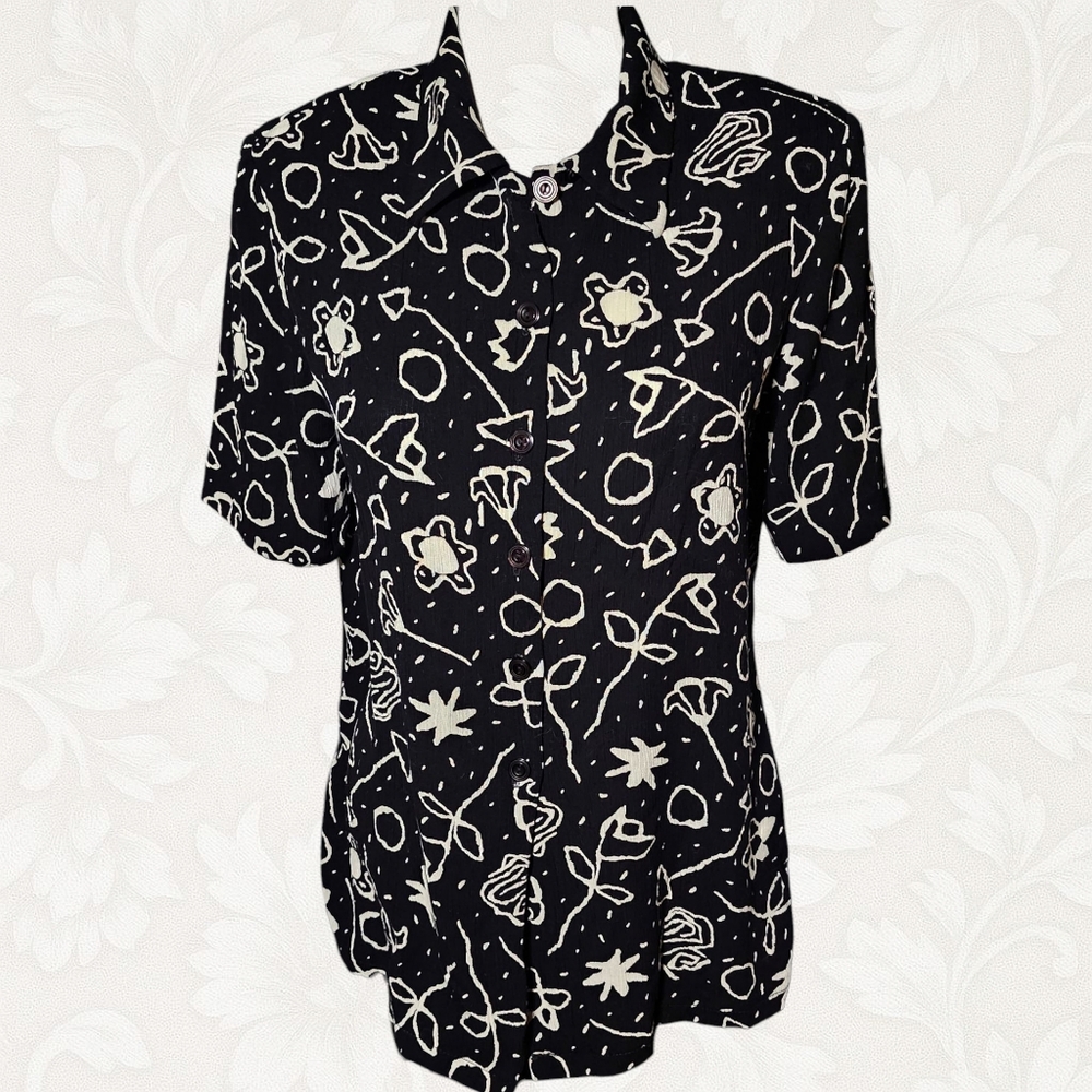 Vintage Braemer by Jeremy Scott Button-Up Blouse (XS-S)